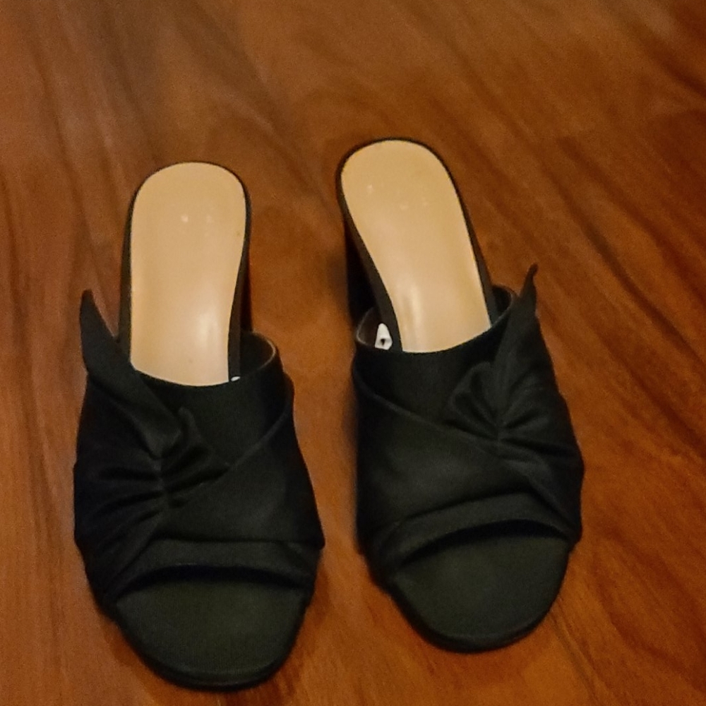 High heeled mules